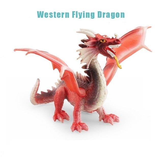 Hot Realistic Mythical Animal Model Dragon Figurines Simulation Monster Warcraft Firehawk Action Figure Children Colection Toys