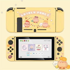 GeekShare Case Cute Steamed Bread Rabbit Cartoon Soft Full Cover Back Girp Shell For Nintendo Switch Accessories