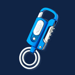 Keychain Wine Opener Knife Flashlight One-word Screwdriver Multi-function Metal Windproof Electronic Lighter Gadget
