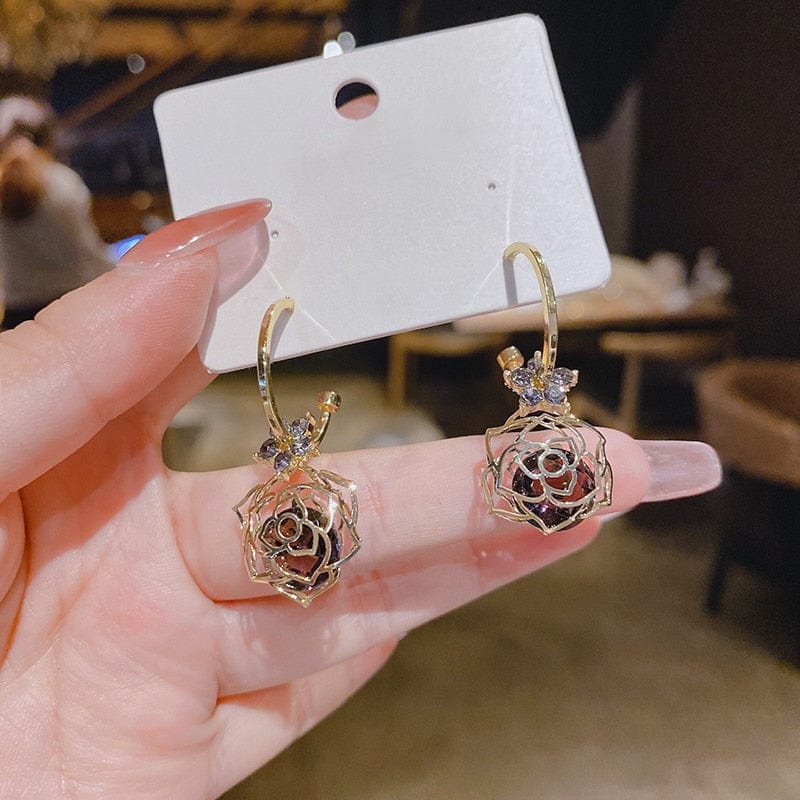 New Fashion Korean Imitation Pearl Drop Earrings for Women Butterfly Owl Zircon Oversized Earring Wedding Party Jewelry