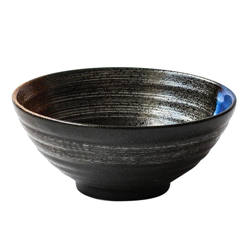 Japanese style 7.5 inch large bowl ramen bowl ceramic soup bowl retro tableware hat bowl trumpet bowl ceramic - Wowza