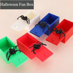 Trick Spider Funny Scare Box Wooden Hidden Box Quality Prank Wooden Scare Box Fun Game Prank Trick Friend Office Toys