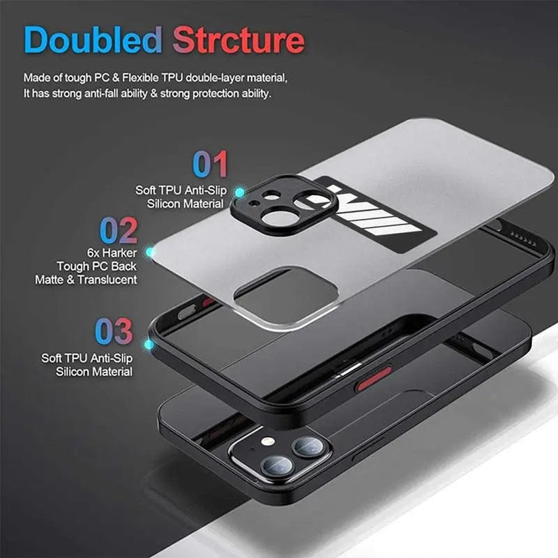 Matte Phone Case For Apple iPhone 15 11 12 13 14 Pro Max XR 7 Plus X 8 Mini XS 12mini 13mini Funda BMW-M-Power Clear Cover