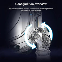 Full Face Mask CPAP Full Face Mask Auto CPAP APAP BIPAP Anti Snoring Sleep Apnea Sleep Aiding Nasal Full Face Respirator Mask