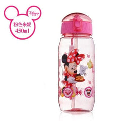 Disney  Mickey Mouse  Cartoon cups With straw kids snow White Captain America Sport Bottles girls Princess Sophia Feeding  cups