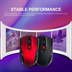 2.4G 6 Key Wireless Mouse Game Mouse 1600DPI USB Receiver Gaming Mouse Optical For Laptop Computer PC Gamer