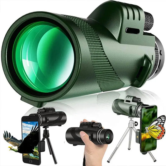 Telescope Portable Zoom HD 5000M Folding Long Distance Mini Powerful Telescope for Hunting Sports Outdoor Camping Travel