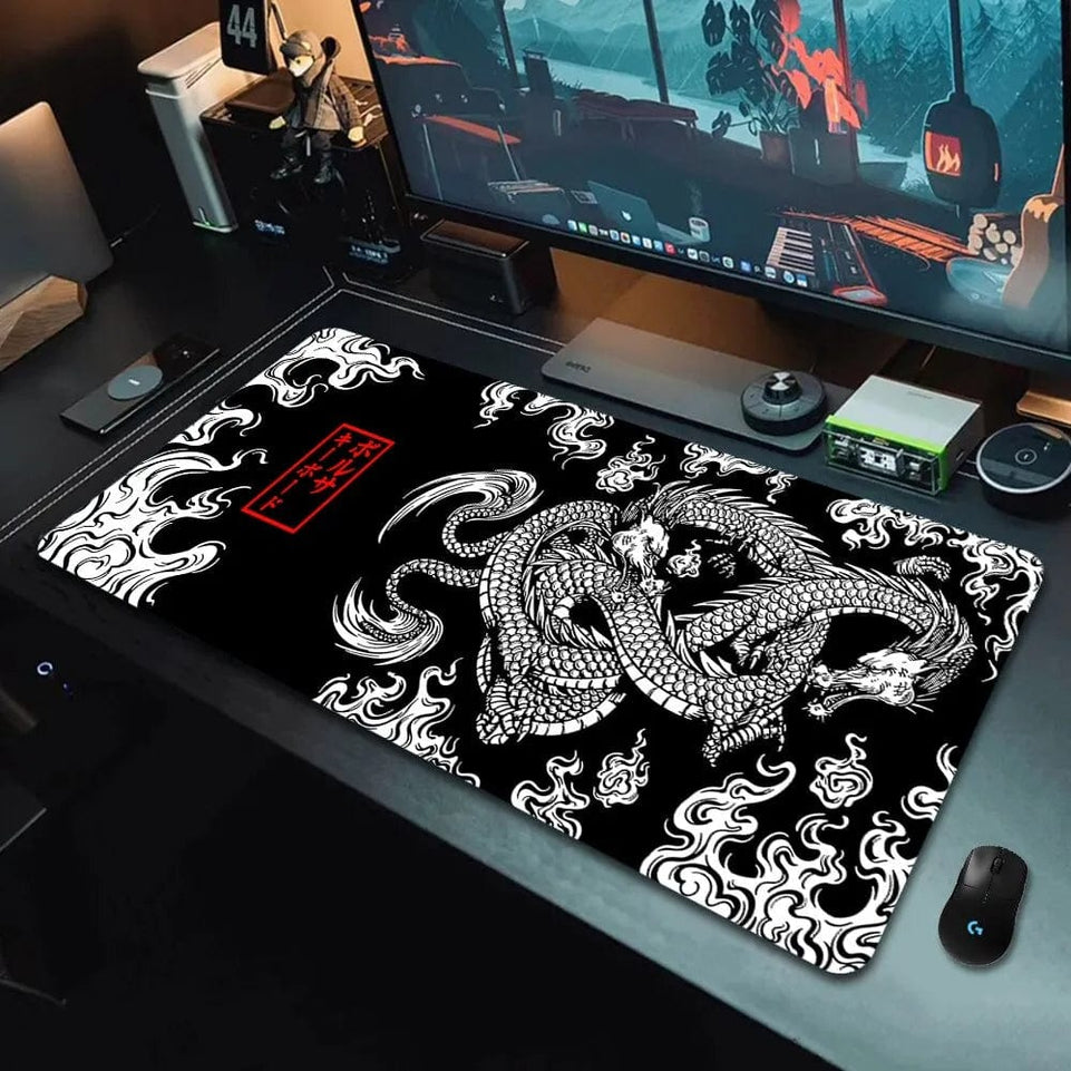 Japanese Dragon Large Gaming Mousepad XXL Keyboard Gamer Mouse Pad Mouse Mats