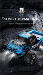 Model RC Car With LED Light 2WD Off-road Remote Control Climbing Vehicle Outdoor Cars Toy Gifts for Kids