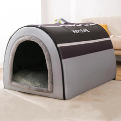 New Dog Kennel Winter Warm Large Dog Oversized Dog House House Closed Winter Removable Golden Pet Four Seasons Use