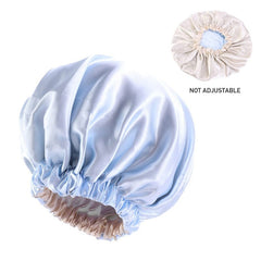 New Satin Hair Cap For Sleeping Invisible Flat Imitation Silk Round Haircare Women Headwear Ceremony Adjusting Button Night Hat