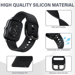 YAYUU 20mm Silicone Strap for Huami Amazfit GTS 4 Mini/GTS 3/GTS 2/GTS 2 mini/GTS 2e Bracelet for Amazfit Bip U/U Pro Wristband