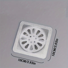 Hair Catchers Disposable for Shower Mesh Shower Drain Covers - Floor Sink Strainer Filter Mesh Stickers Bathroom Accessories