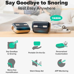 Auto CPAP Travel APAP, Anti Snoring Sleep Apnea, Portable Ventilator, for Sleep Apnea Syndrome And OSA, Bluetooth Function