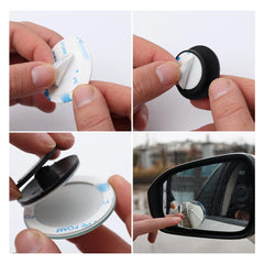 Car Blind Spot Mirrors Car Safety Driving 2pcs HD Frameless Reversing Wide-angle Rear Mirror Rearview Auxiliary Parking