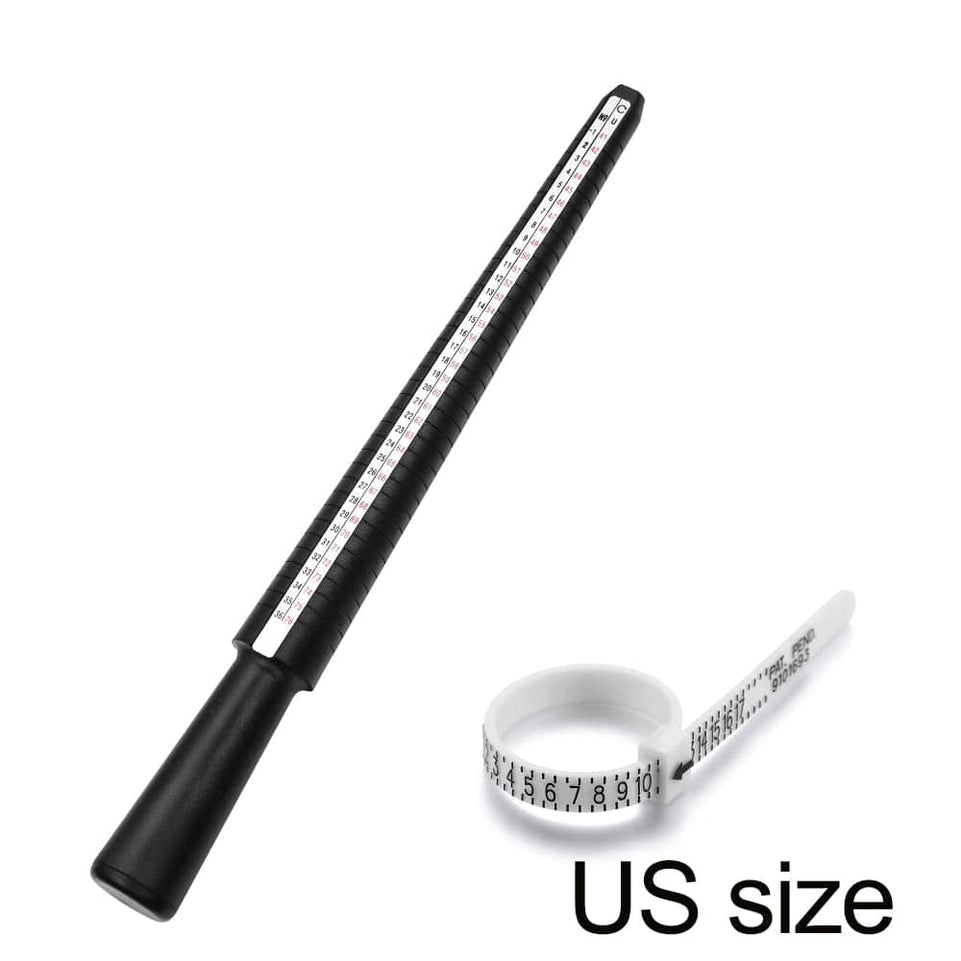 1pcs Professional Jewelry Tools Ring Mandrel Stick Finger Gauge Ring Sizer Measuring UK/US Size For DIY Jewelry Size Tool Sets