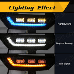 GWM Great Wall LED Daytime Running Lights DRL Car Fog Lamps Turn Signal White Yellow Blue Car Accessories 12V