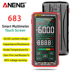 ANENG 683 Smart Multimeter High-end Touch 6000 Counts Multimetro Test Rechargeable Multitester AC/DC Voltage Tester Current Tool