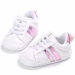 Newborn Baby Shoes Boy Girl Classical Sport Soft Sole PU Leather Multi-Color First Walker Crib Moccasins Casual Sneakers Shoes