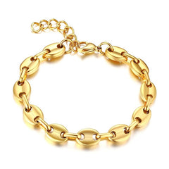 Charm Stainless Steel Snake Chain Bracelet for Women Girls Gold Color Herringbone Link Bracelet Bohemian Jewelry