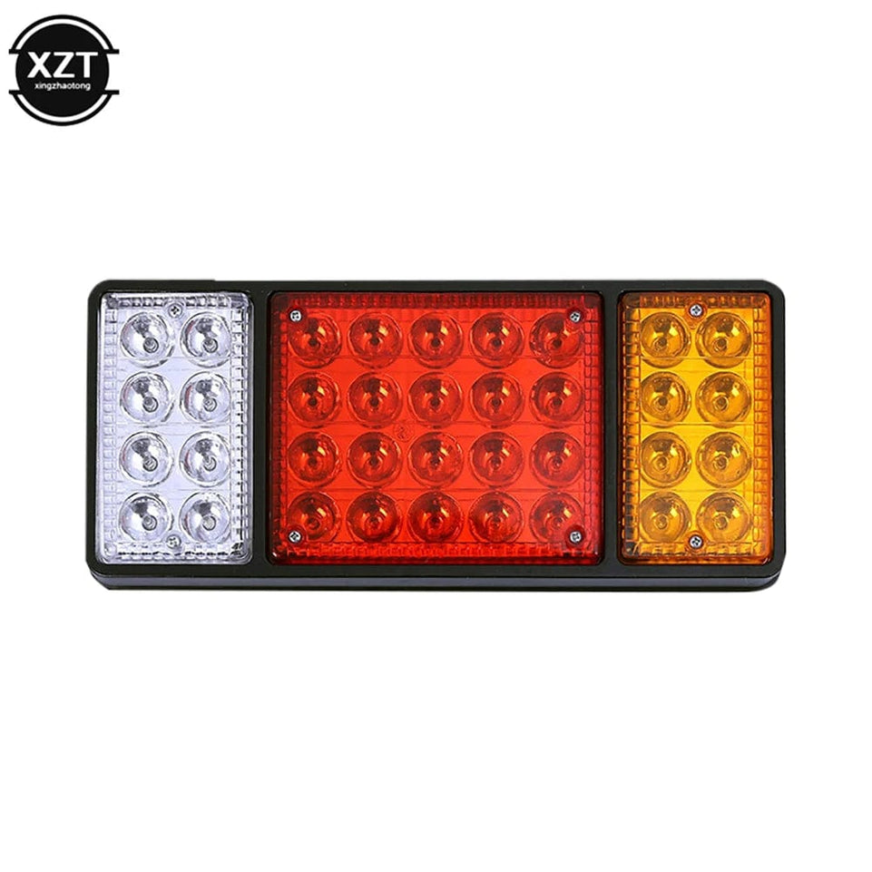 2pcs Waterproof 12V 36 LED Taillights Car 24v Truck RV Van Bus Rear Tail Trailer Lights Signal Indicator Brake Stop Reverse Lamp