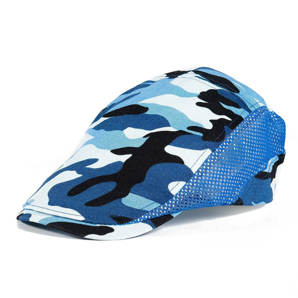 TOHUIYAN Summer Mens Hats Breathable Mesh Newsboy Caps Outdoor Baker Boy Boinas Cabbie Hat Fashion Driving Flat Cap For Women