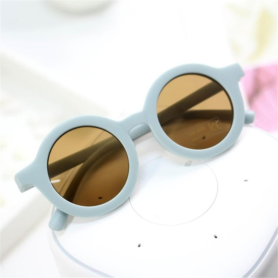 2023 New Fashion Children's Sunglasses Infant's Retro Solid Color Ultraviolet-proof Round Convenience Glasses Eyeglass For Kids