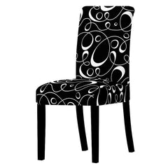 Printed Stretch Chair Cover Big Elastic Seat Chair Covers Office Chair Slipcovers Restaurant Banquet Hotel Home Decoration