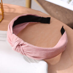 Wide Top Knot Hair Bands For Women Headdress Solid Color Cloth Headband Bezel Girls Hairband Hair Hoop Female Hair Accessories