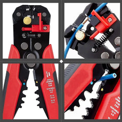 Wire Crimper Cable Cutter Automatic Wire Stripper Multifunctional Stripping Tools Crimping Pliers Terminal 10-24 AWG