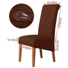 3 Sizes Waterproof Fabric Chair Cover Stretch Seat Chair Covers For Hotel Party Banquet Wedding Bar Chair Slipcovers Home Decor