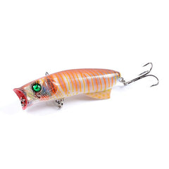 1pc Floathing Lure Topwater 3D Printed Popper Fishing Lure 7.8cm 11.5g Hard Bait Plastic Fishing Tackle Crankbait 7 Colors