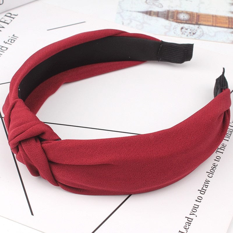 Wide Top Knot Hair Bands For Women Headdress Solid Color Cloth Headband Bezel Girls Hairband Hair Hoop Female Hair Accessories