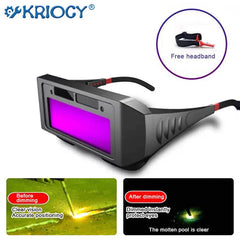 Automatic Dimming Welding Glasses Light Change Auto Darkening Anti- Eyes Shield Goggle for Welding Masks EyeGlasses