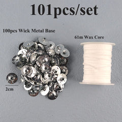 8-20cm 100 PCS Candle Wicks Smokeless Wax Pure Cotton Core for DIY Candle Making Pre-waxed Wicks Party Supplies