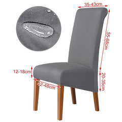 3 Sizes Waterproof Fabric Chair Cover Stretch Seat Chair Covers For Hotel Party Banquet Wedding Bar Chair Slipcovers Home Decor