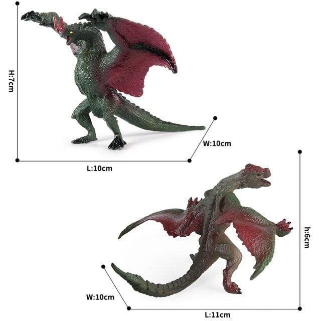 Hot Realistic Mythical Animal Model Dragon Figurines Simulation Monster Warcraft Firehawk Action Figure Children Colection Toys