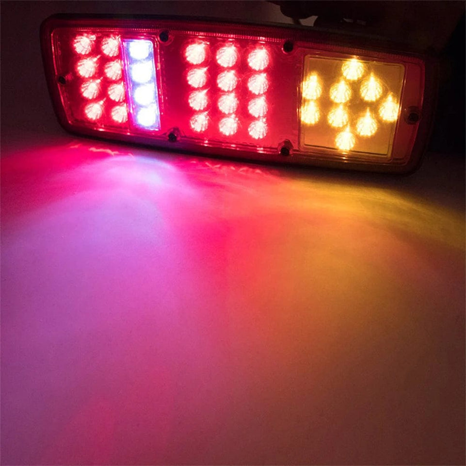 2 x LED Tail Light Durable Waterproof  Truck Trailer ATV Caravan Rear Brake Light Stop Reverse Lamp Car Light Assembly