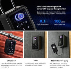 Smart Lock keybox App Controlled Wifi Electronic Lockbox Real Estate Wall Mount Keybox With Code Fingerprint Card App