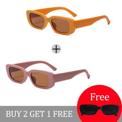 New Small Sunglasses Women Men Trendy Vintage Brand Designer Hip Hop Square Green Sun Glasses Female Eyewear UV400