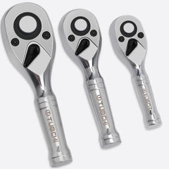 72 Teeth Quick Socket Mini Ratchet Wrench Spanner 1/4 3/8 1/2 Big Medium and Small Fly Two-way Horns Short Handle Repair Tool