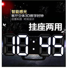 Digital Wall Clock Desk Clock Electronic Alarm Clock Modern Home Decoration Decoration for Bedroom Home Decor Interior Led Table