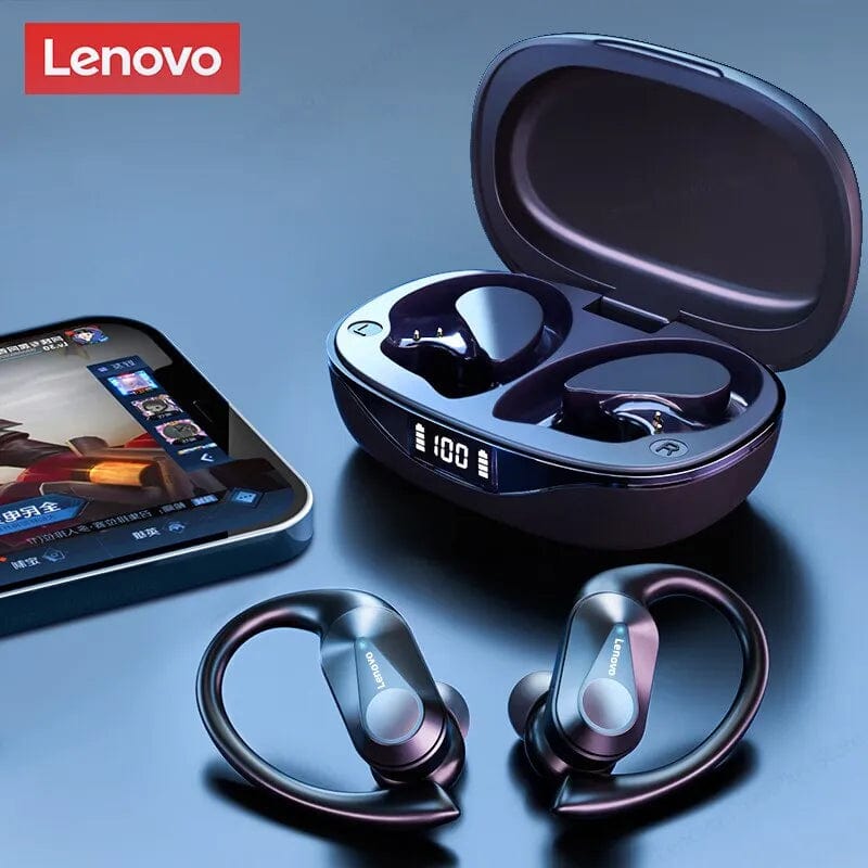 Lenovo LP75 Bluetooth 5.3 Earbuds TWS Wireless Sport Headphones LED Digital Display HiFi Stereo Noise Reduction Gaming Earbuds