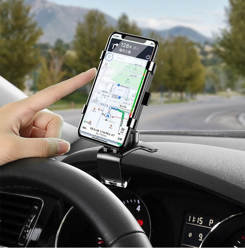 Universal Car Phone Holder Dashboard Cell Phone Car Holder Rear View Mirror Sun Visor Baffle Mobile Phone Mount Clip Car Gadgets