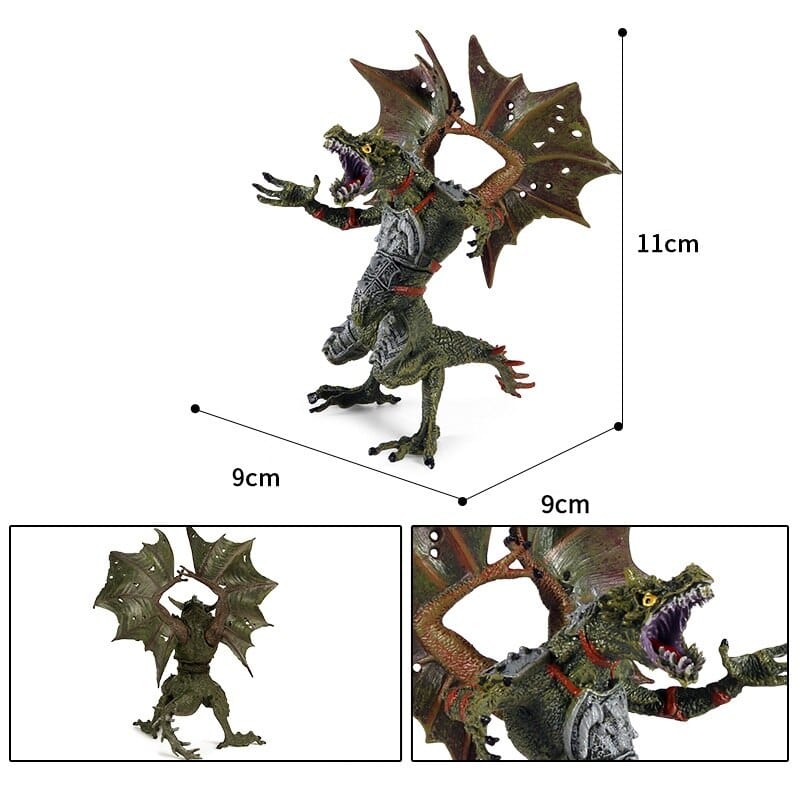 Hot Realistic Mythical Animal Model Dragon Figurines Simulation Monster Warcraft Firehawk Action Figure Children Colection Toys