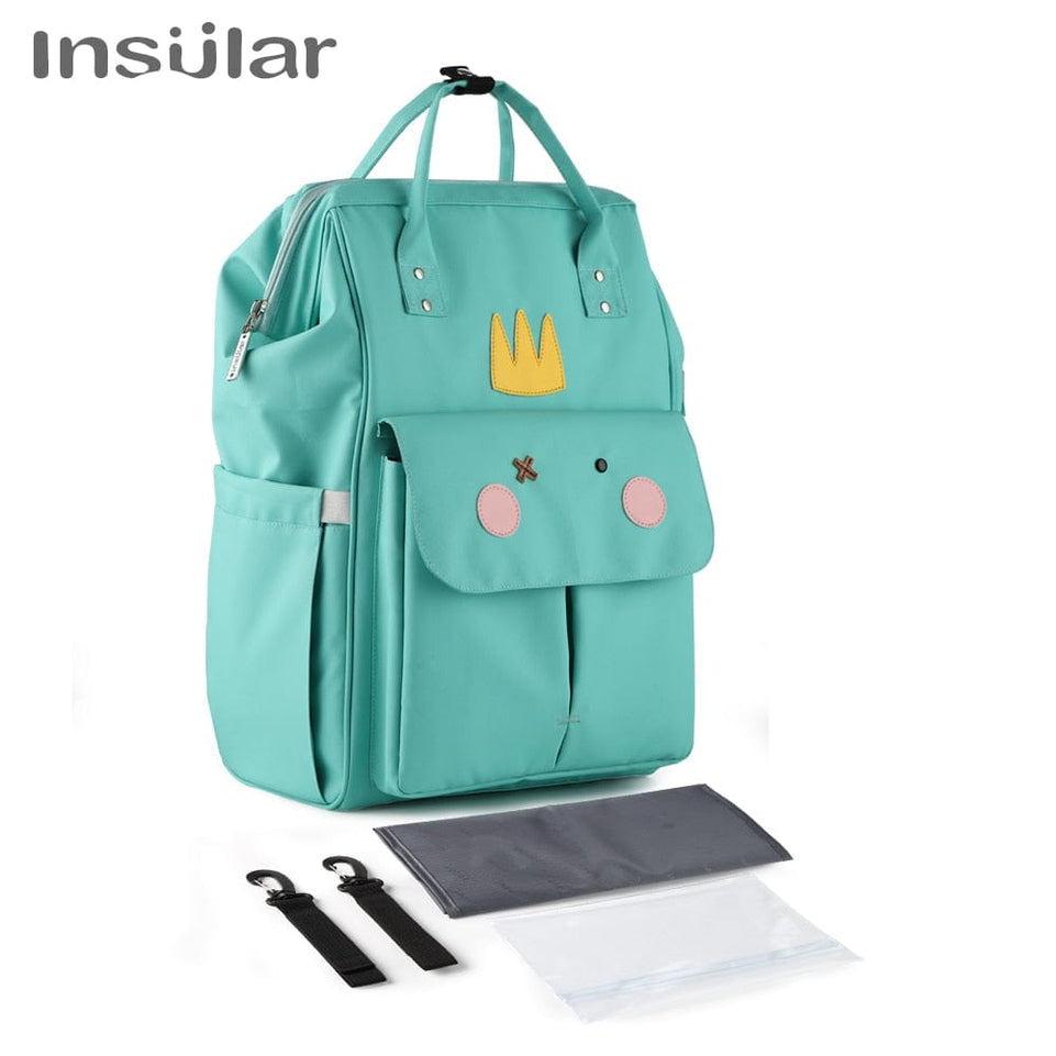 Insular Brand Nappy Backpack Bag Mummy Large Capacity Stroller Bag Mom Baby Multi-function Waterproof Outdoor Travel Diaper Bags