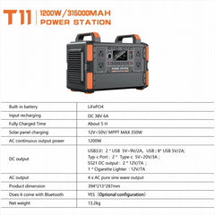 Solar Generator 600W 1000W 2400W 3000W LiFePO4 Battery Portable Power Station, 100W 200W Solar Panel, Camping Emergency