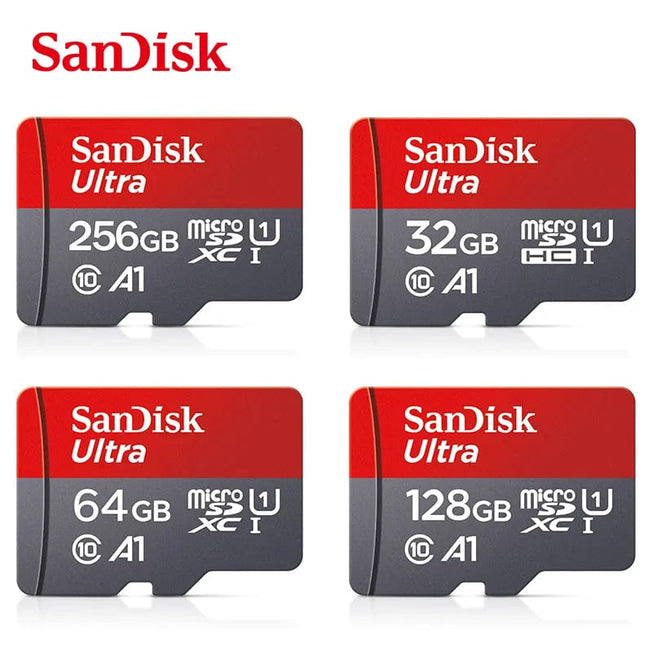 Sandisk Ultra micro sd 128GB 32GB 64GB 256GB 512GB A1 Micro SD Card SD TF Flash Card Memory Card Class 10 for Phone