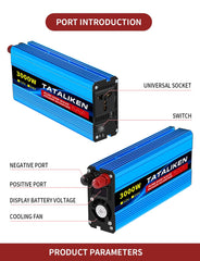 Pure Sine Wave Inverter DC 12V/24V to 220V 50HZ Power Inverter Solar Inverter for Cars