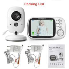 Babysitter VB603 Video Baby Monitor 2.4G Wireless With 3.2 Inches LCD 2 Way Audio Talk Night Vision Surveillance Security Camera